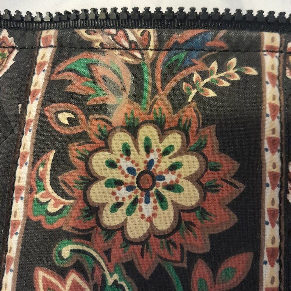 VTG Y2K Early 00s MaggiB Ganz Quilted Cotton Floral Lined Cosmetic Travel Pouch - Picture 4 of 10